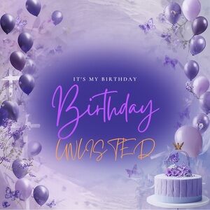 Purple and Lavender Birthday Design